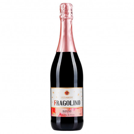 Вино ігристе Sizarini Фраголіно Россо червоне солодке 7,5% 0,75л