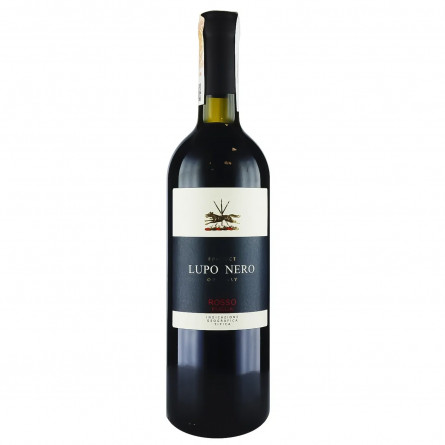 Вино Lupo Nero Rosso Puglia IGT красное полусухое 12% 0,75л