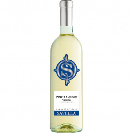 Вино Savella Pinot Grigio Veneto белое сухое 11,5% 0,75л slide 1