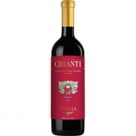 Вино Savella Chianti красное сухое 12% 0,75л