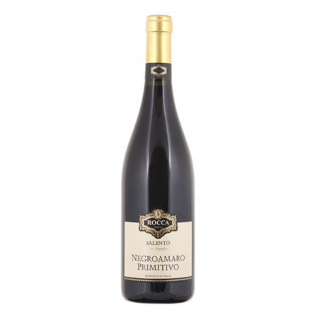 Вино Rocca Negroamaro-Primitivo Salento IGT червоне напівсухе 13,5% 0,75л