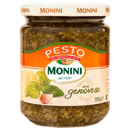 Соус Monini Pesto з базиліком та часником 190г