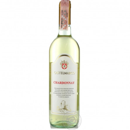 Вино Castelmarco Chardonnay біле сухе 12% 0,75л