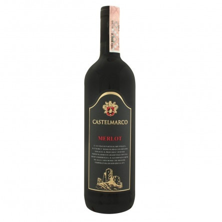 Вино Castelmarco Мерло червоне сухе 0,75л