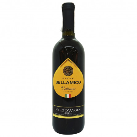 Вино Bellamico Nero d'Avola Silicia DOC красное сухое 13,5% 0,75л