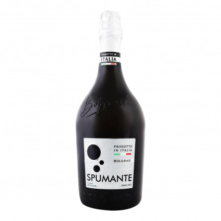 Вино игристое Bolgrad Spumante Demi-Sec белое полусухое 10,5% 0,75л