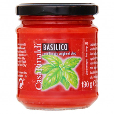 Соус томатный Casa Rinaldi с базиликом 190г slide 1
