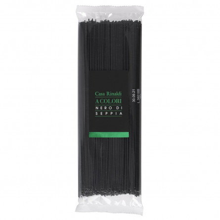 Макарони Casa Rinaldi спагетті з чорнилами каракатиці 500г slide 1