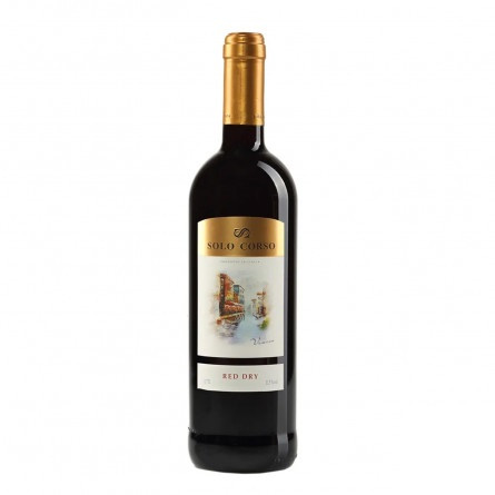Вино Solo Corso червоне сухе 11,5% 0,75л slide 1