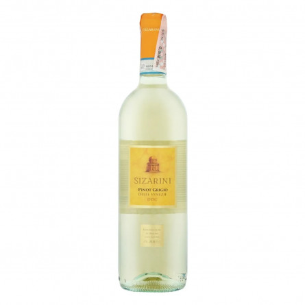 Вино Sizarini Pinot Grigio Veneto IGT біле сухе 11,5% 0,75л slide 1