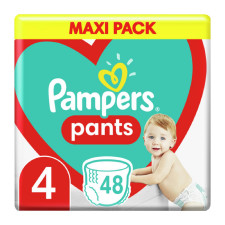 Подгузники-трусики Pampers Pants Maxi 4 детские 9-15кг 48шт mini slide 1