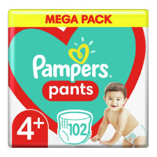 Підгузники-трусики Pampers Pants Maxi Plus 4+ дитячi 9-15кг 102шт mini slide 1