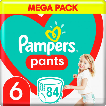 Підгузки-трусики Pampers Pants Розмір 6 (15+кг) 84шт