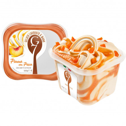 Мороженое G7 сливочное с персиком 0,5 кг
