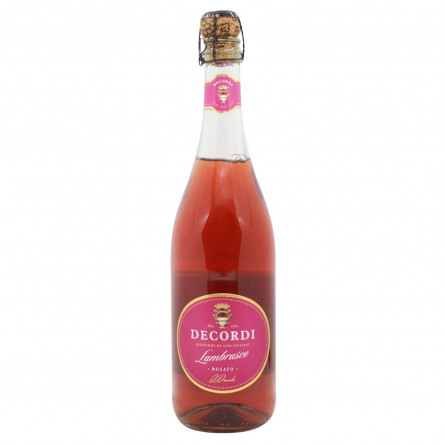 Вино игристое Decordi Lambrusco Rosato Amabile розовое полусладкое 8% 0,75л slide 1