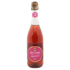 Вино ігристе Decordi Lambrusco Rosato Amabile рожеве напівсолодке 8% 0,75л mini slide 1