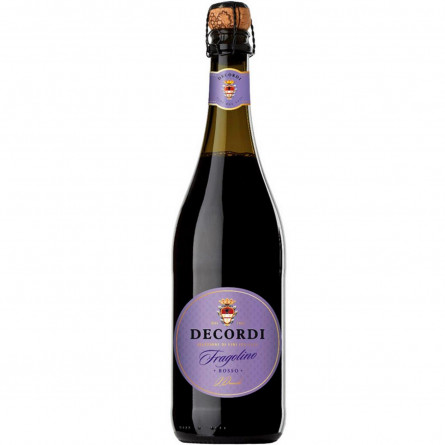 Вино игристое Decordi Fragolino красное полусладкое 7.5% 0.75л slide 1