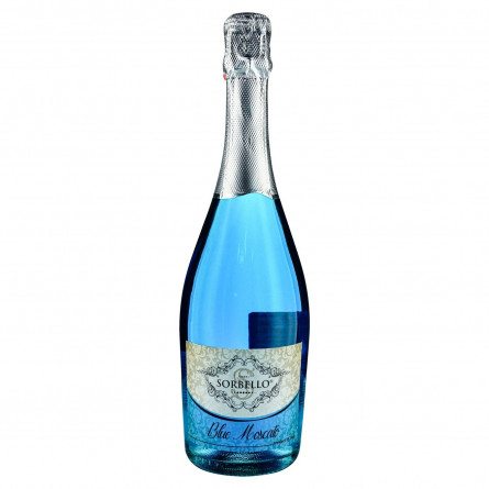 Напій винний Decordi Sorbello Blue Moscato блакитний солодкий 5,5% 0,75л