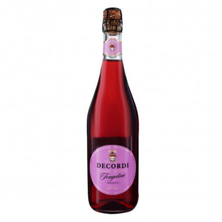 Вино игристое Decordi Fragolino рожеве напівсолодке 7.5% 0.75л slide 1