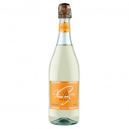 Вино игристое San Mare Pesca белое сладкое со вкусом персика 7,5% 0,75л