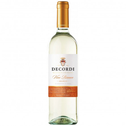 Вино Decordi Vino Bianco белое полусладкое 0,75л