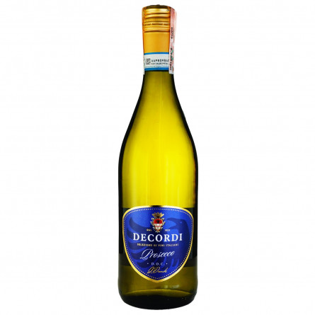 Вино игристое Decordi Prosecco Frizzante белое сухое 11% 0,75л slide 1