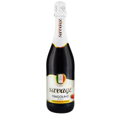 Напій виннй ігристий Savage Fragolino Rosso червоний солодкий 7.5% 0,75л mini slide 1