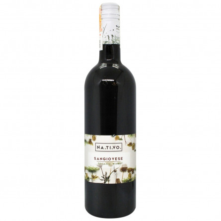 Вино NA.TI.VO. Sangiovese Organic червоне сухе 12,5% 0,75л