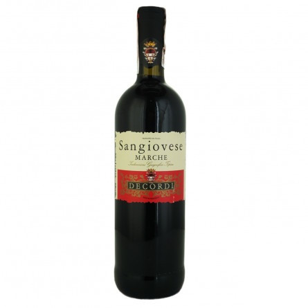 Вино Decordi Санджовезе Марке красное сухое 11.5% 0,75л slide 1