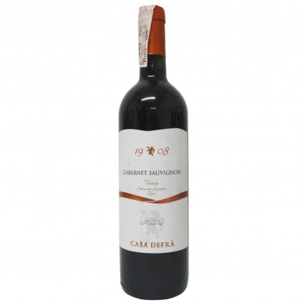 Вино Casa Defra Cabernet Sauvignon Trevenezie червоне напівсухе 12% 0,75л