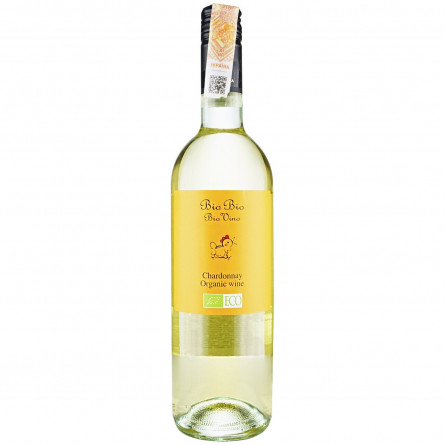 Вино Bio Bio Chardonnay Organic белое полусухое 12,5% 0,75л