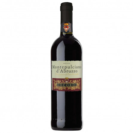 Вино Decordi Монтеп д`Абр 2015 красное сухое 12.5% 0,75л slide 1