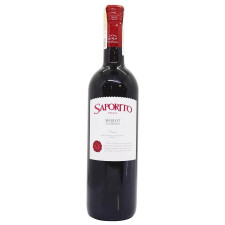 Вино Saporito Merlot-Raboso Veneto IGT красное полусухое 11,5% 0,75л mini slide 1