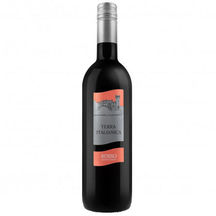 Вино Terra Italianica Rosso червоне напівсолодке 10,5% 0,75л