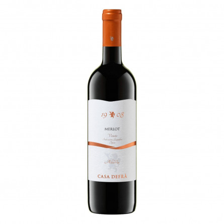 Вино Casa Defra Merlot Trevenezie красное полусухое 12% 0,75л