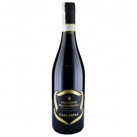 Вино Casa Defra Amarone della Valpolicella червоне солодке 15% 0,75л slide 1