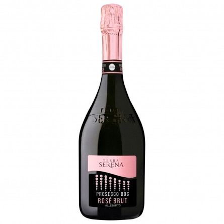 Вино ігристе Terra Serena Prosecco DOC рожеве брют 11% 0,75л
