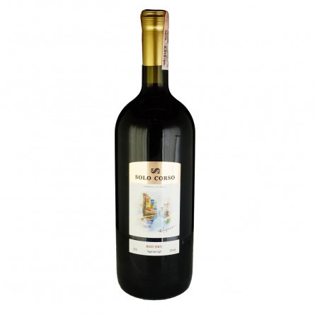 Вино Solo Corso красное сухое 11% 1,5л
