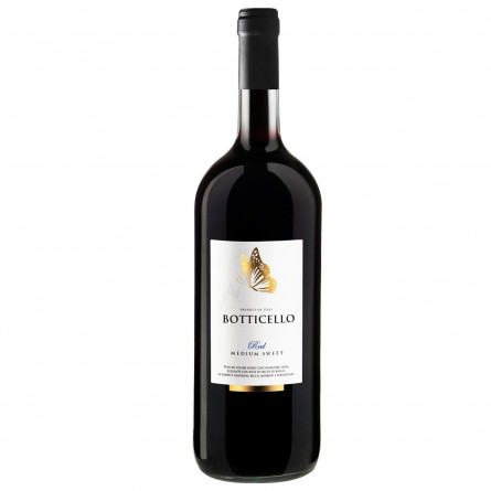 Вино Botticello Red Medium Sweet червоне напівсолодке 10,5% 1,5л slide 1