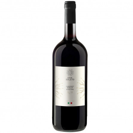 Вино Gran Soleto Cabernet Merlot Rubicone червоне сухе 12% 1,5л slide 1