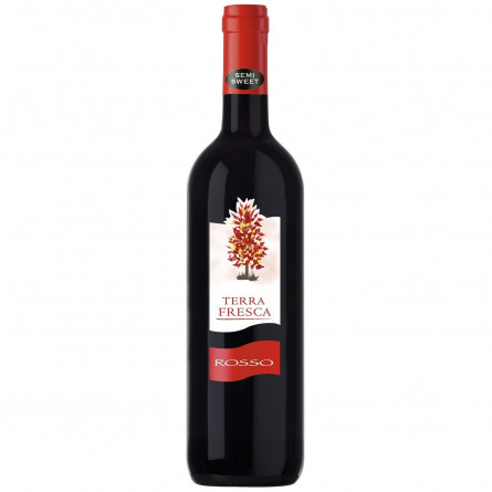 Вино Terra Fresca Rosso красное полусладкое 10,5% 0,75л slide 1