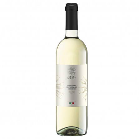 Вино Gran Soleto Trebbiano Chardonnay біле сухе 11% 0,75л