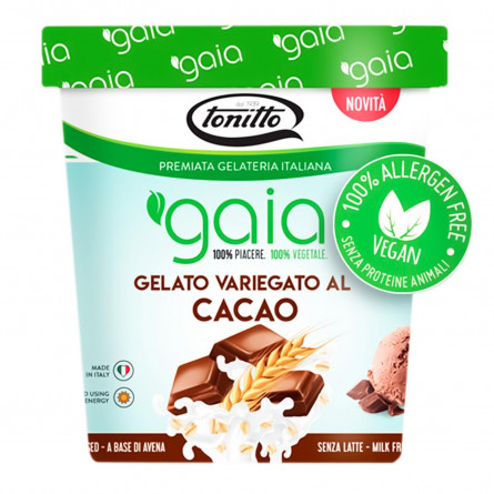 Морозиво Gaia веганське на основі вівса з какао 0,5л slide 1