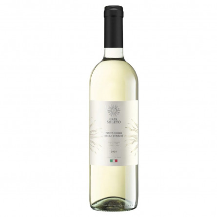 Вино Gran Soleto Pinot Grigio Delle Venezie белое сухое 12% 0,75л slide 1