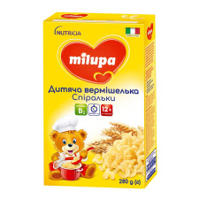 Вермішель Milupa Спіральки дитяча для харчування дітей від 12-ти місяців 280г mini slide 1