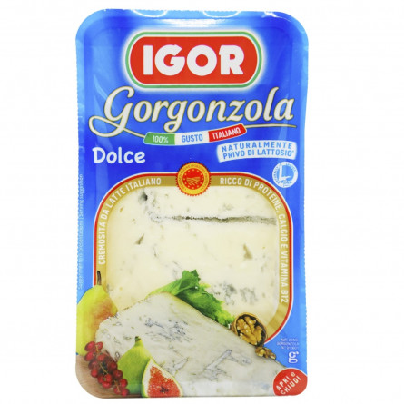 Сыр Igor горгонзола дольче мягкий с голубой плесенью 48% 150г slide 1
