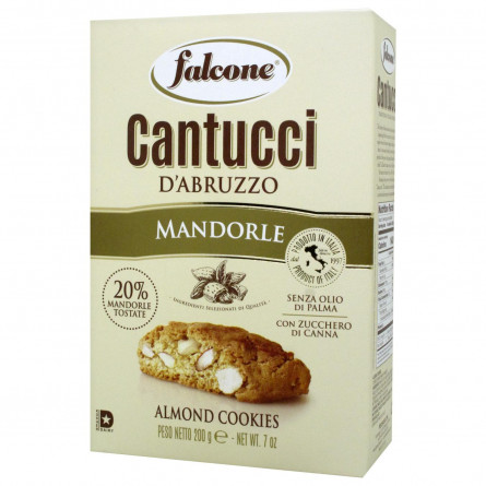 Печиво Falcone Cantucci з ядрами горіха мигдалю 200г