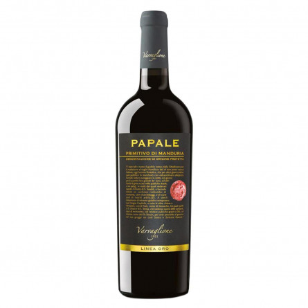 Вино Varvaglione Papale Linea Oro Primitivo di Manduria DOC червоне напівсолодке 14,5% 0,75л