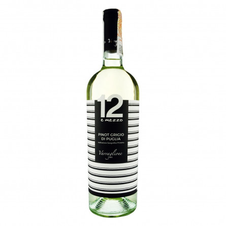 Вино 12 e Mezzo Pinot Grigio Puglia IGP Fashion Edition біле сухе 12,5% 0,75л