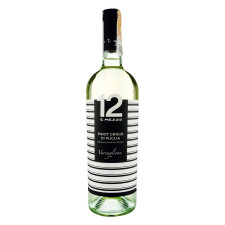 Вино 12 e Mezzo Pinot Grigio Puglia IGP Fashion Edition біле сухе 12,5% 0,75л mini slide 1